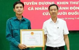 Chàng thợ hồ dũng cảm cứu người đuối nước