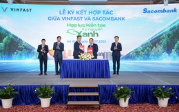 Sacombank bắt tay Vinfast Việt Nam triển khai gói vay ưu đãi mua xe điện