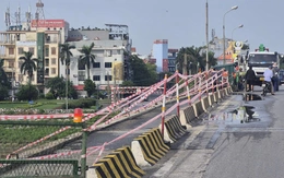 Dông lốc cuốn bay lan can, hệ thống đèn chiếu sáng cầu Thái Bình