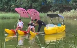 Ba thanh niên ngã xuống hồ vì sự cố bất ngờ