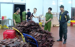Bắt nữ giám đốc công ty sản xuất thịt trâu gác bếp giả