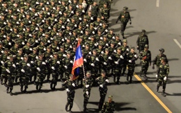 Video các khối quân đội Nga , Campuchia, Lào trong buổi tổng hợp luyện lần 2