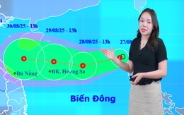 Thời tiết đêm 27 ngày 28-8: Áp thấp nhiệt đới lại xuất hiện trên Biển Đông