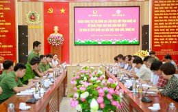 Bộ Công an làm việc với Nghệ An khắc phục hậu quả bão Kajiki tại Khu di tích Kim Liên