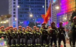Khối PCCC phát bài hát do 'Thu Diễm' sáng tác trong buổi sơ duyệt diễu binh
