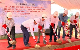 Khởi công di dời đường dây 220kV phục vụ thi công cao tốc Châu Đốc - Cần Thơ - Sóc Trăng