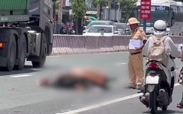Hiện trường vụ tai nạn thương tâm, nam sinh lớp 11 đi học về bị xe bồn cán tử vong