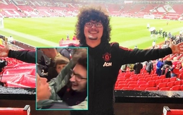 Fan 'để tóc dài chờ Man Utd thắng 5 trận liền' bị túm tóc tại Old Trafford