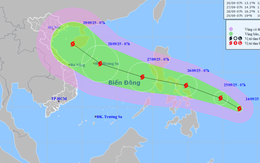 Bão Bualoi khi vào Biển Đông đi nhanh, hướng về vịnh Bắc Bộ, gây sóng cao 7m