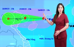 Thời tiết đêm 24 ngày 25-9: Bão Ragasa dự báo ngày mai vào Quảng Ninh