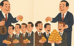 Thành ngữ ám chỉ càng ít người càng hưởng nhiều lợi lộc này là gì?