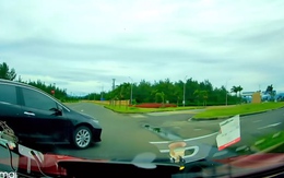 Công an xác minh vụ xe biển xanh chạy ẩu, suýt gây tai nạn