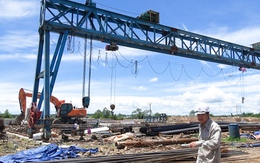 Cầu vượt quốc lộ 1 ở nút giao Ba Bàu làm cầm chừng do chưa có mặt bằng