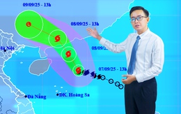 Thời tiết đêm 7 ngày 8-9: Bão số 7 Tapah có thể gây dông, lốc ở vịnh Bắc Bộ; Nam Bộ mưa to vài nơi