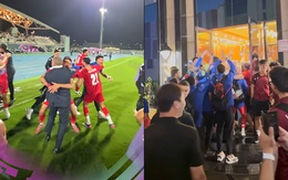 U23 Jordan kéo sang hotel của U23 Việt Nam ăn mừng hai đội vào tứ kết