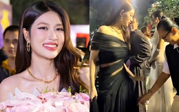 Hoa hậu Thiên Ân nói gì sau khoảnh khắc 'hất tay fan'