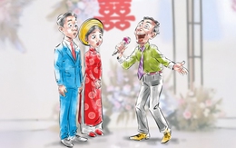 Ông chú hát 'Phút cuối', cô dâu chú rể ngỡ ngàng