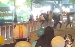 Clip 2 nhóm đánh nhau gây náo loạn đường phố ở phường Chánh Hưng, công an vào cuộc