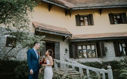 Tiệc cưới trong sân vườn biệt thự Pháp cổ