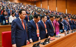 Đại biểu Đại hội XIV của Đảng dành 1 phút mặc niệm tưởng nhớ cố Tổng Bí thư Nguyễn Phú Trọng