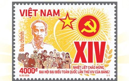 Bộ tem chào mừng Đại hội XIV: Ngôi sao khát vọng trong kỷ nguyên số