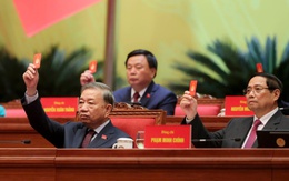 Đại hội XIV bầu Đoàn Chủ tịch gồm 16 ủy viên Bộ Chính trị, 1.586 đại biểu đủ tư cách dự Đại hội