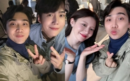 Diễn viên Việt khoe ảnh chụp với Kim Seon Ho, Go Youn Jung, fan hỏi 'anh quét lá đa ở chùa nào vậy'?
