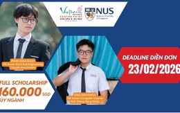 23-2: Hết hạn đơn dự tuyển học bổng và trợ giúp tài chính NUS