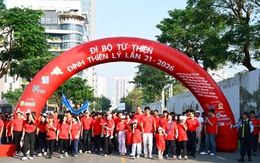 Chương trình đi bộ từ thiện Đinh Thiện Lý 2026 quyên góp được 2,3 tỉ đồng
