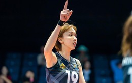 Cô gái Việt Nam cao 1m95 rực sáng ở giải bóng chuyền Mông Cổ