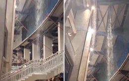 Sân Camp Nou của Barca vừa đại tu đã dột như thác