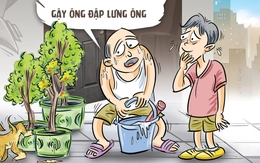 Người đàn ông lấn chiếm vỉa hè bị 'gậy ông đập lưng ông'