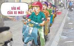 Ùn tắc cục bộ trên vỉa hè vì... cố chấp