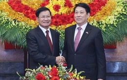 Chủ tịch nước Lương Cường hội kiến Tổng Bí thư, Chủ tịch nước Lào