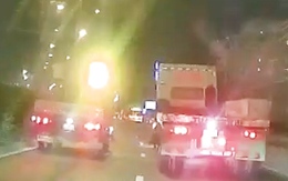 Xe đầu kéo chèn ép ô tô trên đường Đỗ Mười, công an vào cuộc xác minh