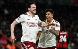 Declan Rice tỏa sáng giúp Arsenal lội ngược dòng kịch tính  trước Bournemouth