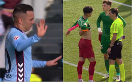 Đội trưởng Celta Vigo ngăn đồng đội tấn công khi Valencia không còn thủ môn thực thụ