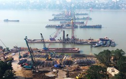 Flycam công trường cầu Trần Hưng Đạo gần 16.000 tỉ ở trung tâm Hà Nội