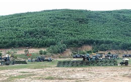Dàn pháo phòng không Sư đoàn 375 được kéo ra trường bắn, tiêu diệt UAV cự ly gần