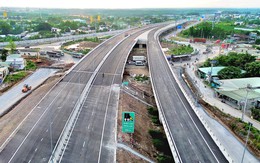Toàn cảnh nút giao Tân Hiệp kết nối cao tốc Biên Hòa - Vũng Tàu với Bến Lức - Long Thành