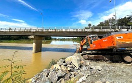 Đã tháo dỡ đập ngăn mặn tạm trên sông Cái Nha Trang, đảm bảo thoát lũ