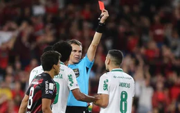 Cầu thủ Brazil nhận thẻ đỏ vì đá quả bóng từ khán đài rơi xuống
