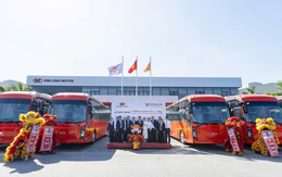 Kim Long Motor bàn giao 100 xe giường nằm thuần điện chạy tuyến liên tỉnh