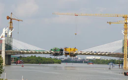 Cận cảnh cây cầu rộng nhất Hải Phòng trước ngày hợp long