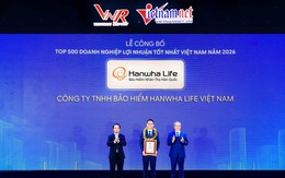 Hanwha Life vào Top 50 Doanh nghiệp lợi nhuận xuất sắc Việt Nam 2026
