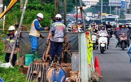Khoan khảo sát địa chất metro số 2 dài 34km từ Tham Lương đến xã Thái Mỹ, giáp tỉnh Tây Ninh