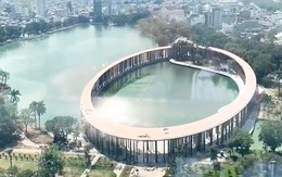 Nhìn từ trên cao 'chiếc nhẫn khổng lồ' trên mặt hồ cạnh sân bay Đà Nẵng