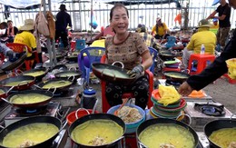 Bánh xèo chay, bánh bao chay đãi miễn phí hàng ngàn người về lễ hội Nguyễn Trung Trực