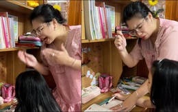 Mẹ bất lực khi dạy con học toán
