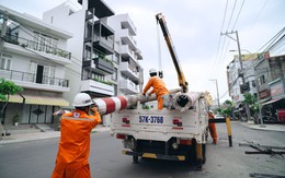 Đường Chu Văn An rộng thoáng sau khi di dời các trụ điện giữa đường